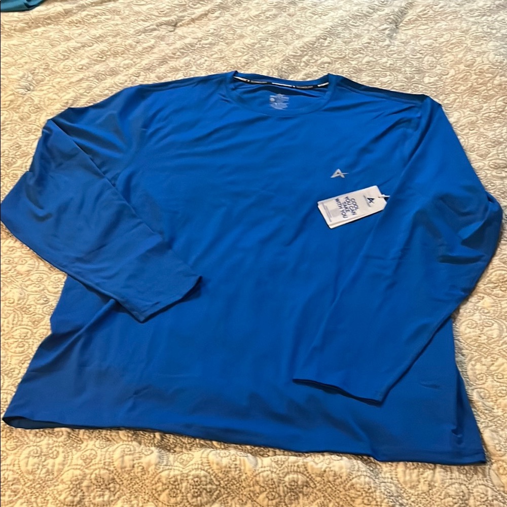 Men's Long Sleeve Performance Shirt - Royal Blue